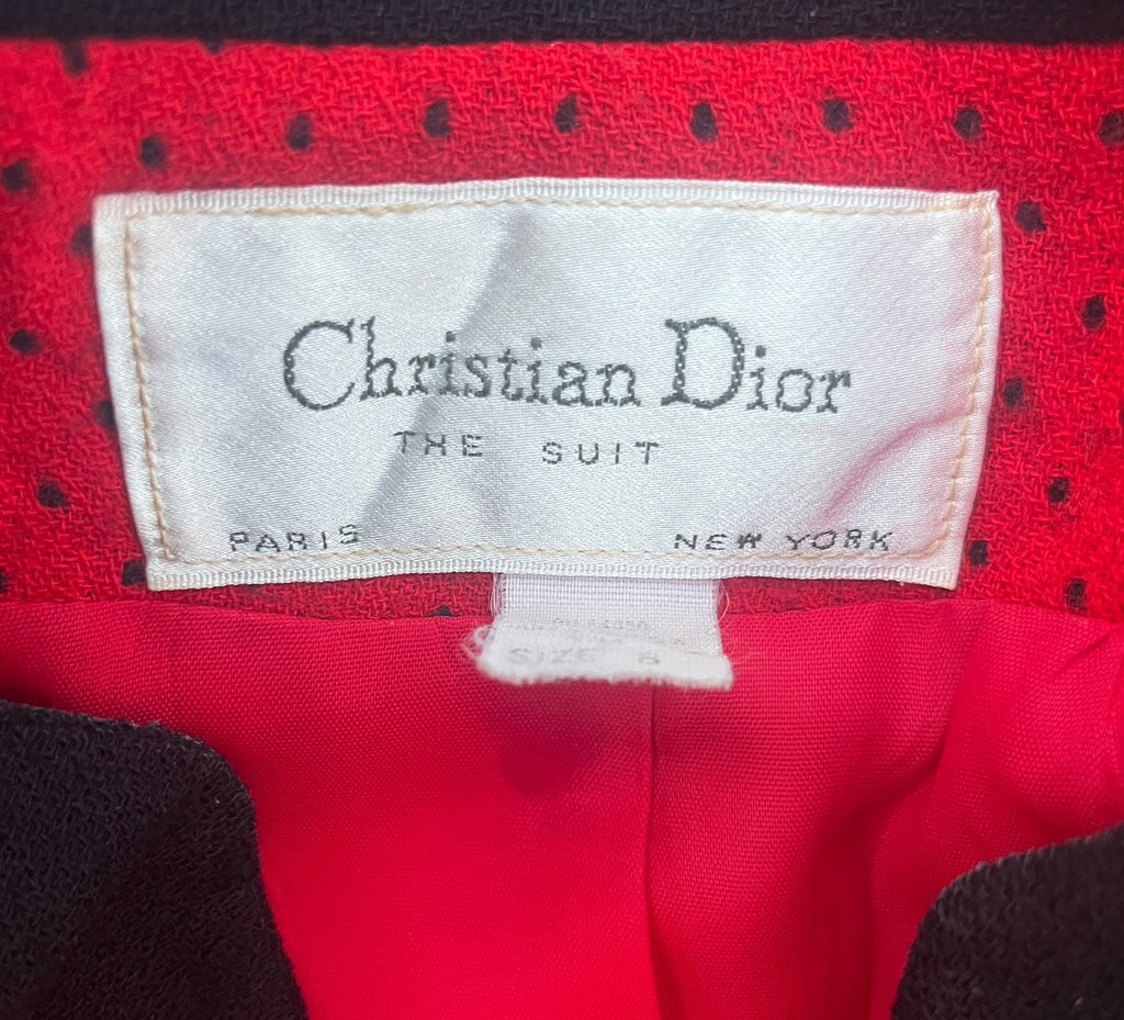 Christian Dior 1980s Peplum Jacket
