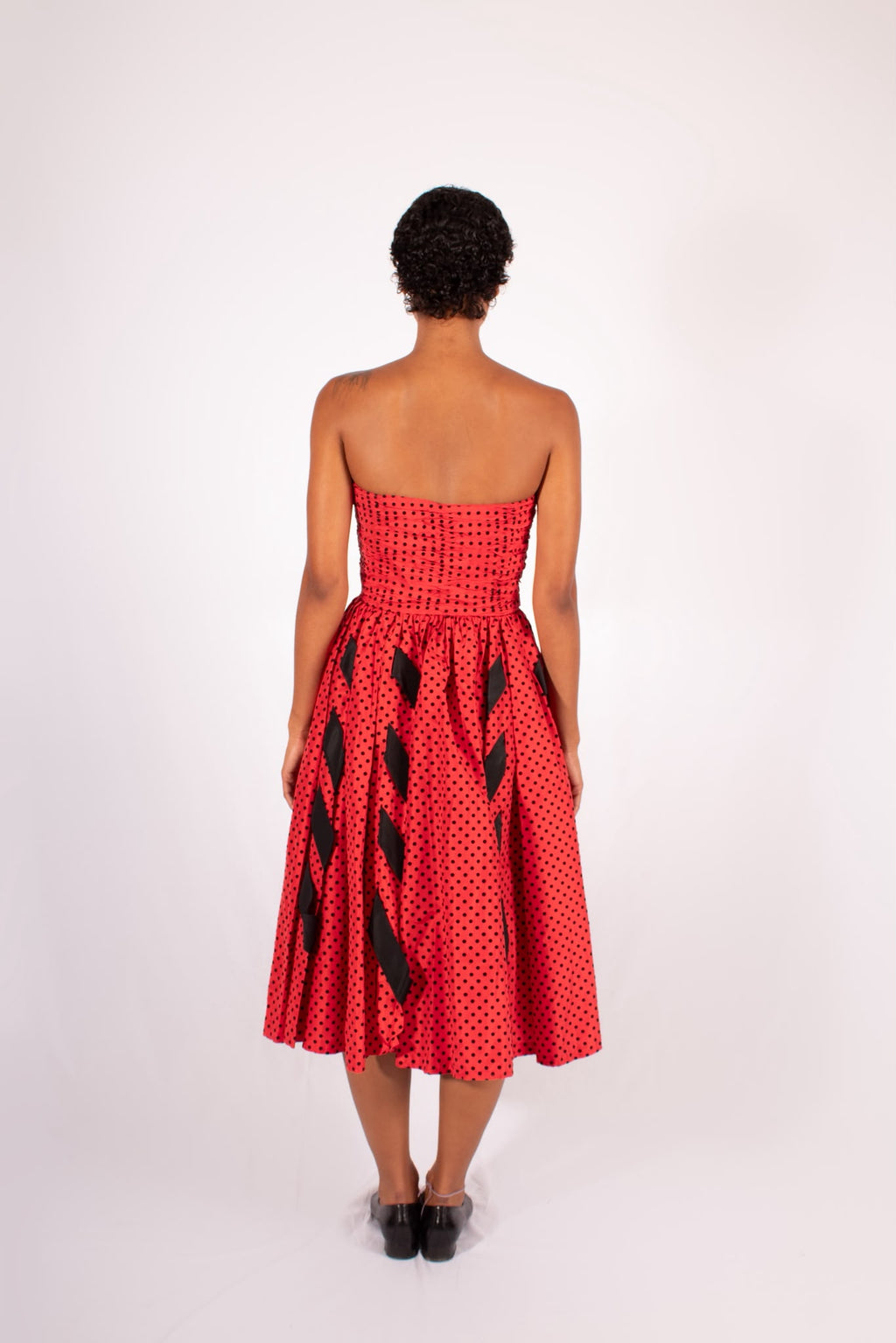 1980s Escada Polka Dot Dress