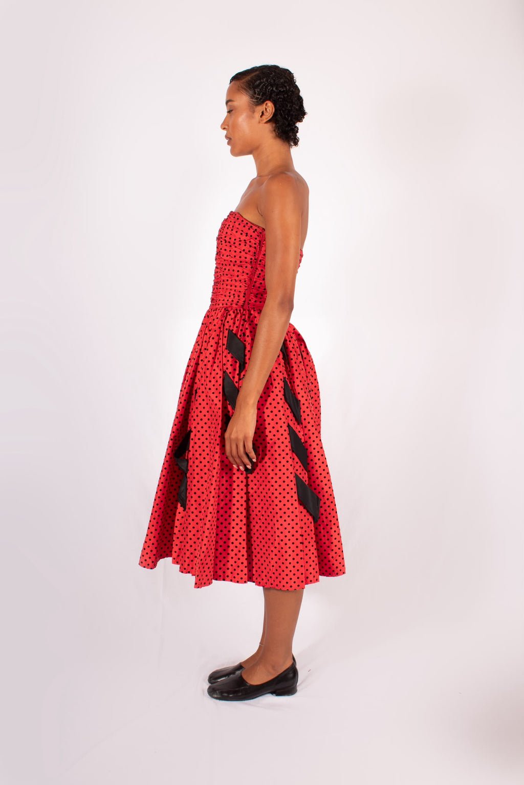 1980s Escada Polka Dot Dress