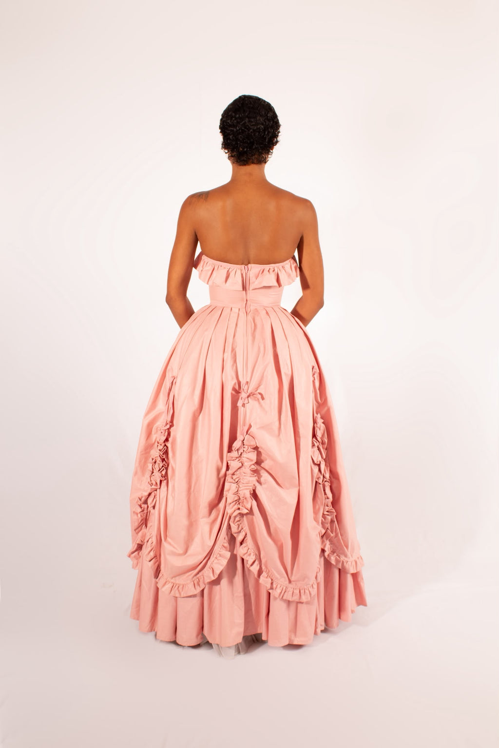 1980s Laura Ashley Pink Ball Gown