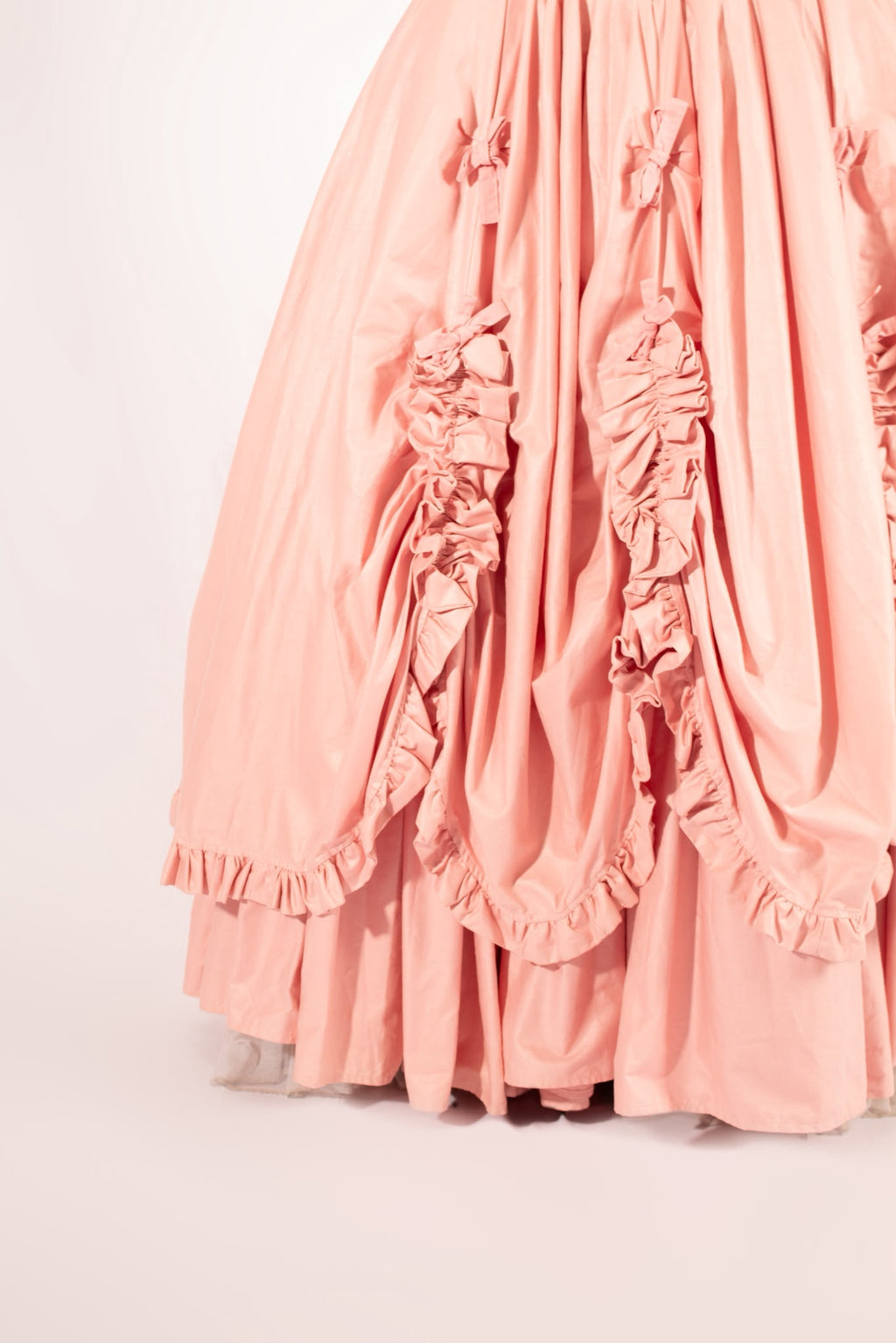 1980s Laura Ashley Pink Ball Gown