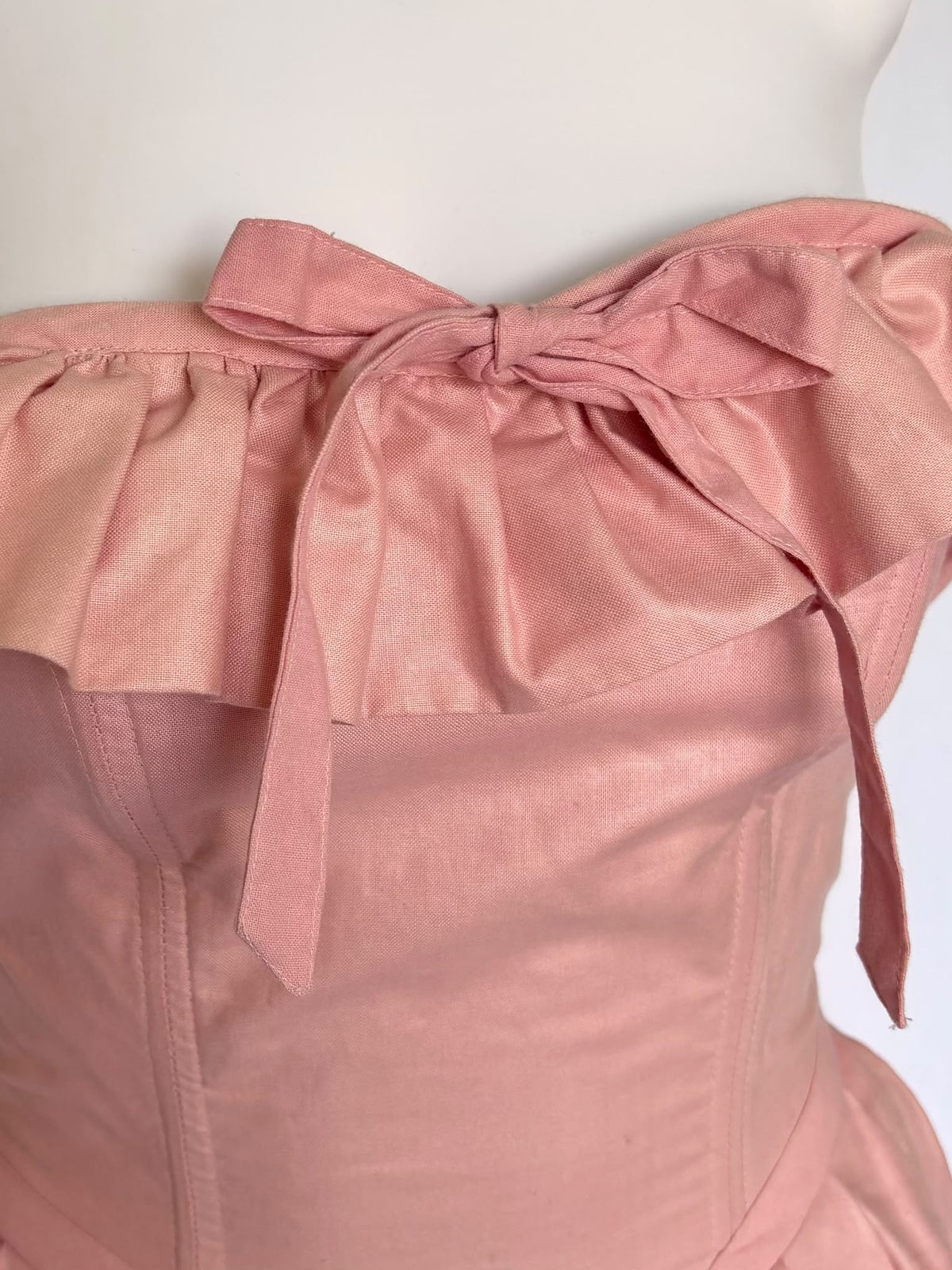 1980s Laura Ashley Pink Ball Gown