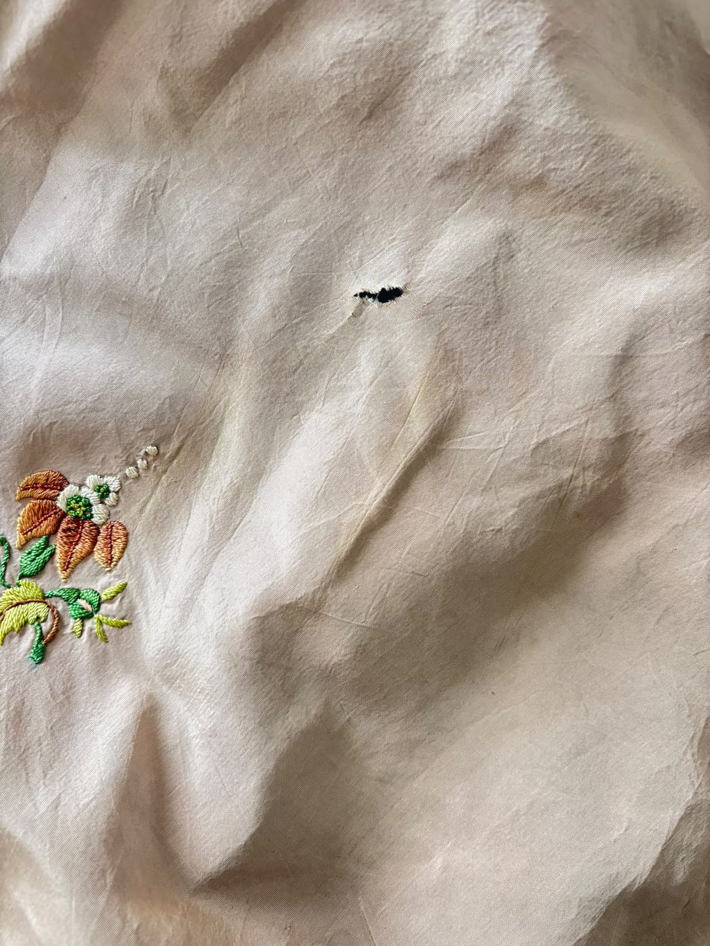 Antique Edwardian Embroidered Shawl