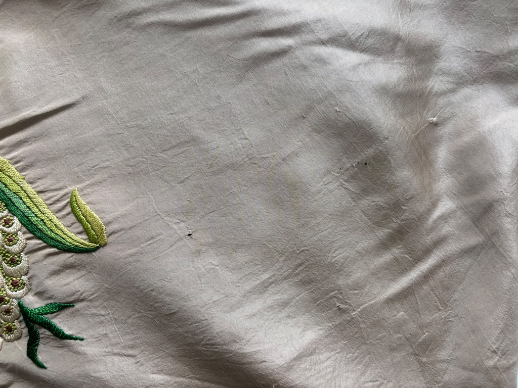 Antique Edwardian Embroidered Shawl