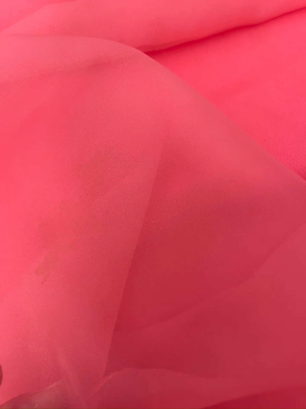 1950s Watermelon Pink Hoop Skirt Dress